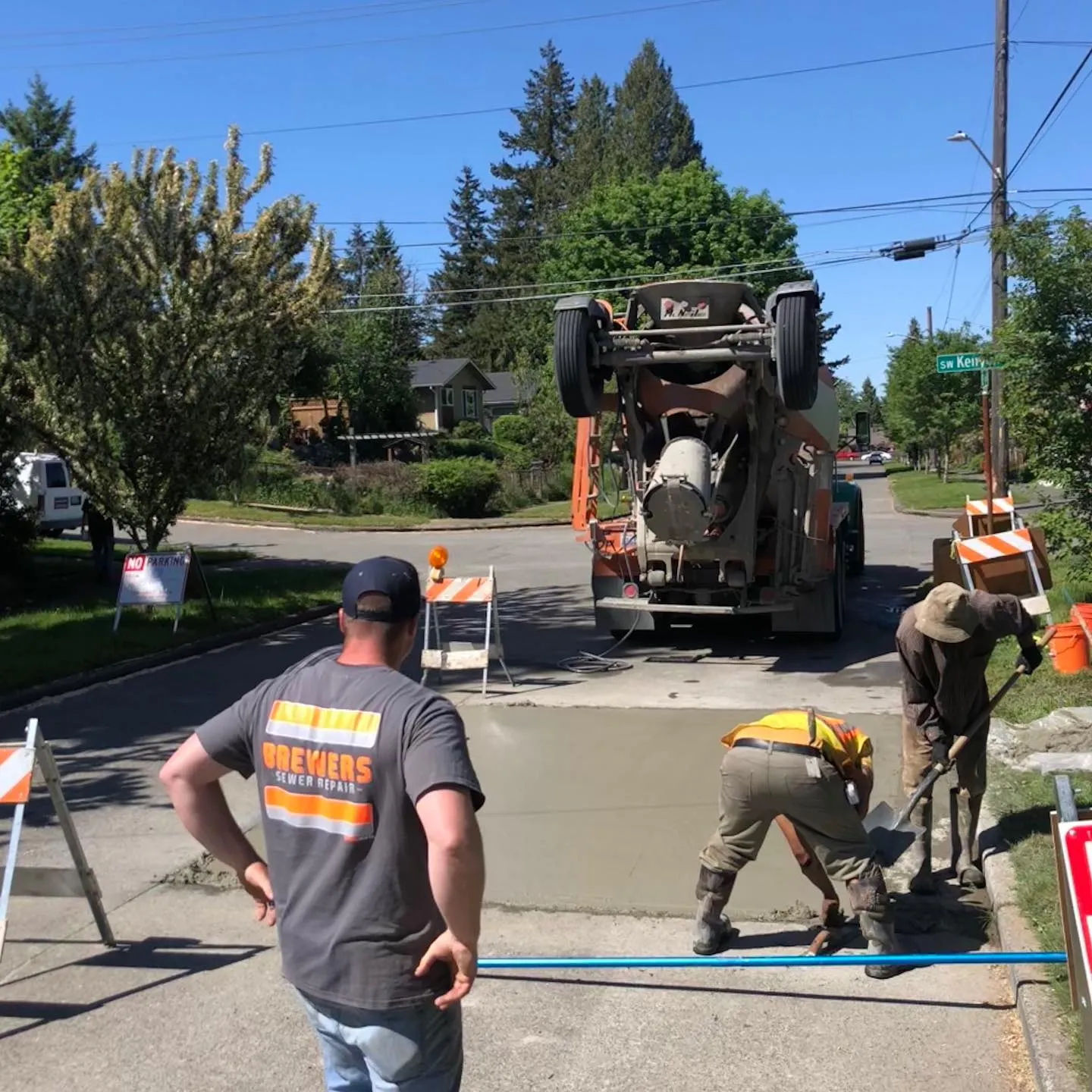 sewer-repair-concrete-pour-completed-project-seattle